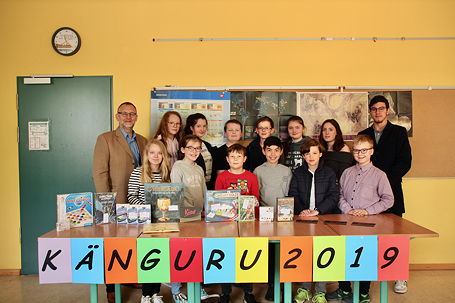Foto der Sieger des TGG beim Känguru-Wettbewerb 2019