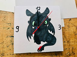 Foto von Ergebnissen der Kunst-AG (Juni 2019)