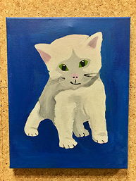 Foto von Ergebnissen der Kunst-AG 2018/19