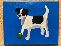 Foto von Ergebnissen der Kunst-AG 2018/19