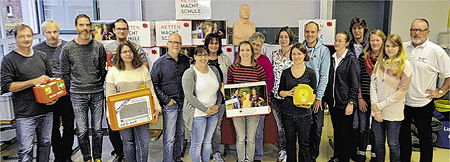 Foto von der Erste-Hilfeausbildung am TGG (2018)