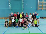 Foto der 6a nach ihrem Erfolg beim Sporttag der 6. Klassen 2018/19