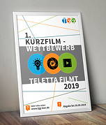 Plakat zum Kurzfilmwettbewerb 'Teletta filmt' am TGG (2019)