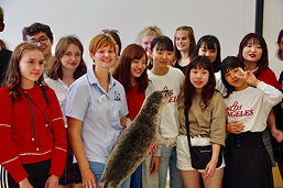 Foto vom Besuch unser japanischen Partnerschule im August 2019