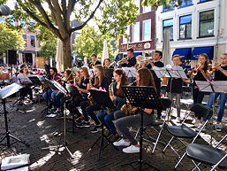 Foto von einem Auftritt der Groove Gang in Sneek (September 2019)
