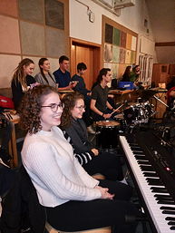 Foto von einem Workshop der Concert Band und der Bigband des TGG in Papenburg (2020)