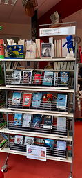 Foto vom Bereich mit englischer Literatur in der Schülerbibliothek (November 2020)