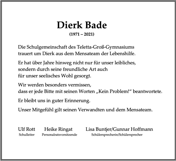  Todesanzeige