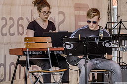 Foto von der Groove Gang des TGG beim 10. Niedersächsischen Bigband-Meeting in Stadthagen