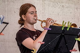 Foto von der Groove Gang des TGG beim 10. Niedersächsischen Bigband-Meeting in Stadthagen