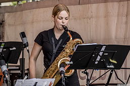 Foto von der Groove Gang des TGG beim 10. Niedersächsischen Bigband-Meeting in Stadthagen