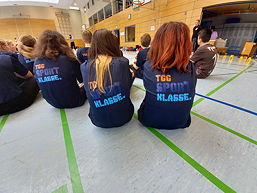 Foto der Sportprofilklasse 7ds beim „GoSportsDay“ in Hannover (März 2023)