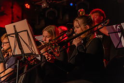 Foto vom Auftritt der Bigband „The Groove Gang“ bei der Lions-Benefizparty am 03.11.2023