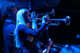 Foto vom Auftritt der Bigband „The Groove Gang“ bei der Lions-Benefizparty am 03.11.2023