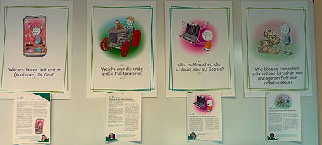 Das Foto zeigt die Plakate in Z15.