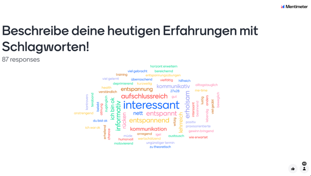 Die Grafik präsentiert die Begriffe, die den an der SchiLF beteiligten Lehrkräften zur Forbildung einfielen.