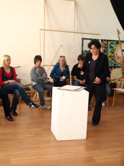 Foto vom Kunsthallenbesuch der 10f des TGG am 22.04.2008