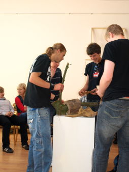Foto vom Kunsthallenbesuch der 10f des TGG am 22.04.2008