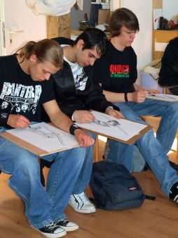 Foto vom Kunsthallenbesuch der 10f des TGG am 22.04.2008