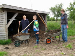 Foto vom Arbeitseinsatz der 8b in Coldam