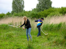 Foto vom Arbeitseinsatz der 8b in Coldam