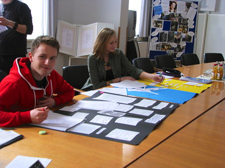 Foto vom Besuch der jüdischen Schule