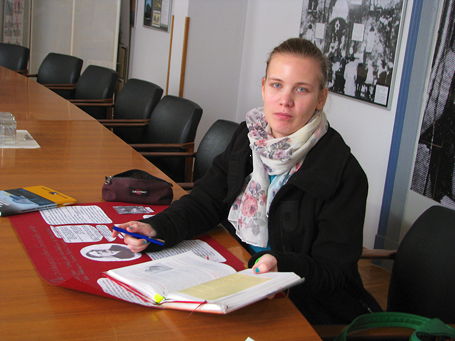 Foto vom Besuch der jüdischen Schule