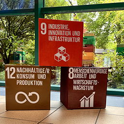 Foto von der Präsentation der Projekttage im Foyer des TGG (Mai 2023)