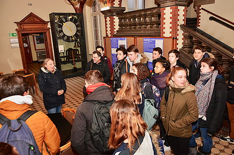 Foto vom ersten Besuch unserer Partnerschule aus Rouen (Januar 2019)