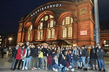 Foto vom ersten Besuch unserer Partnerschule aus Rouen (Januar 2019)
