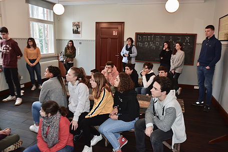 Foto vom ersten Besuch unserer Partnerschule aus Rouen (Januar 2019)