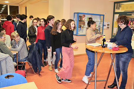 Foto vom ersten Besuch unserer Partnerschule aus Rouen (Januar 2019)
