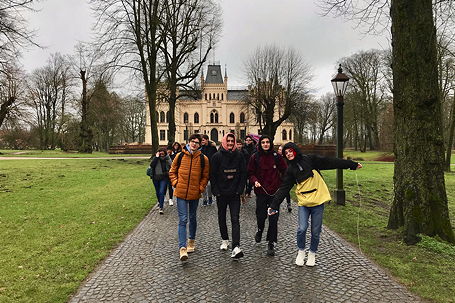 Foto vom ersten Besuch unserer Partnerschule aus Rouen (Januar 2019)