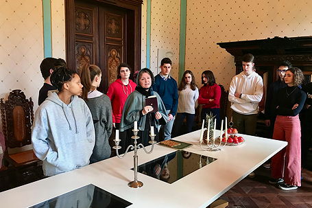 Foto vom ersten Besuch unserer Partnerschule aus Rouen (Januar 2019)