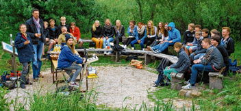 Foto vom Klimafrühstück der 8d des TGG