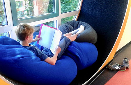 Foto aus der Schülerbibliothek