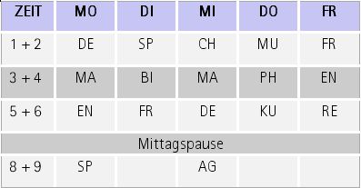 Auschnitt aus dem Online-Fragebogen